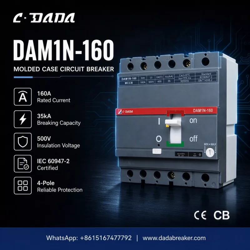 Прецизна заштита за индустриски мрежи: C·DADA DAM1N-160 MCCB